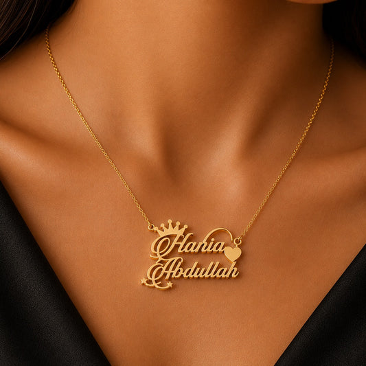 Crown Name Necklace