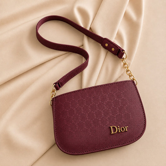 Bella-Dome-Handbag-Maroon