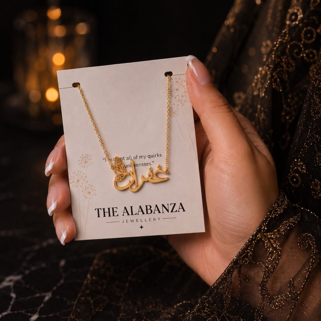 Butterfly-Name-Pendant-Gold