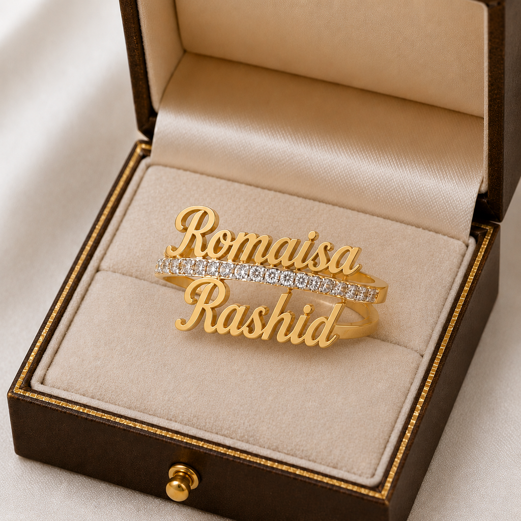 Couple Name Promise Ring
