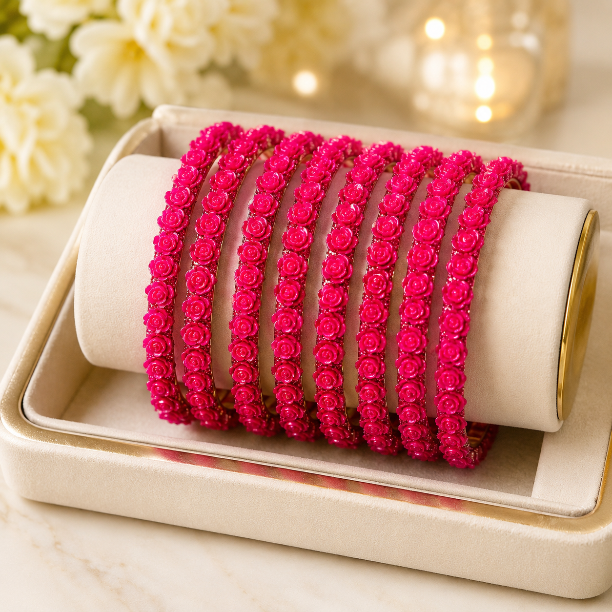 Rose Floral Bangles The Alabanza