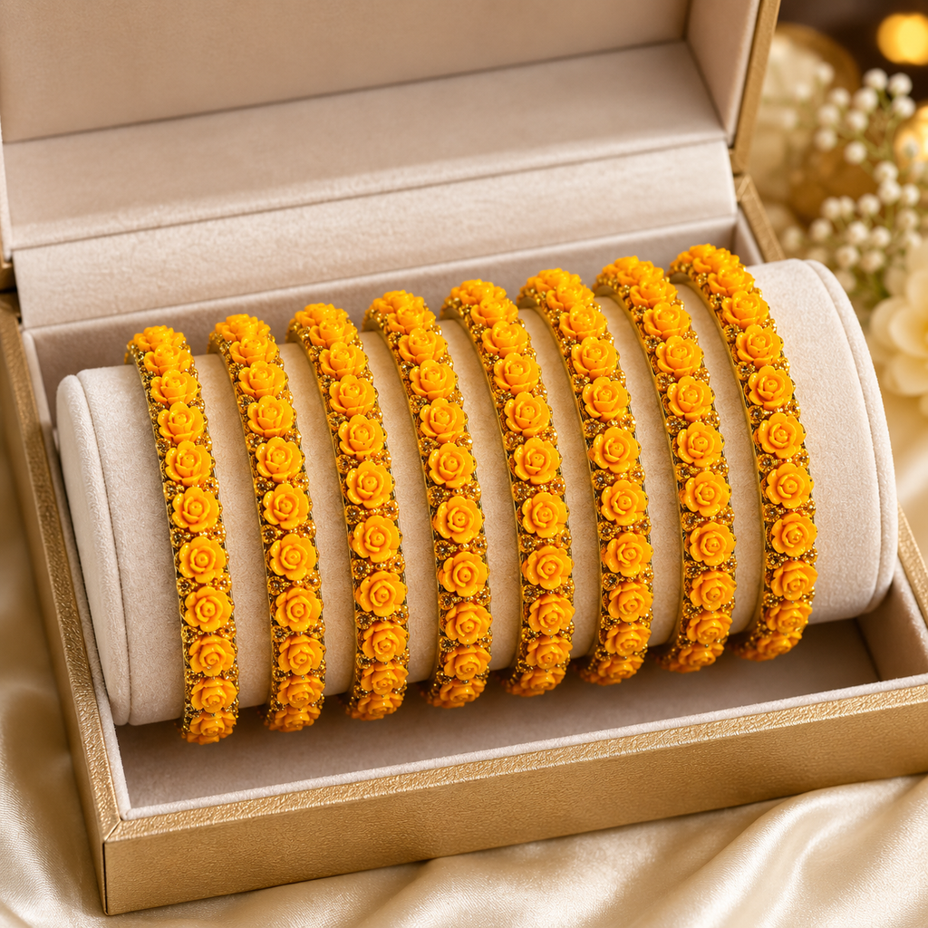 Rose Floral Bangles The Alabanza