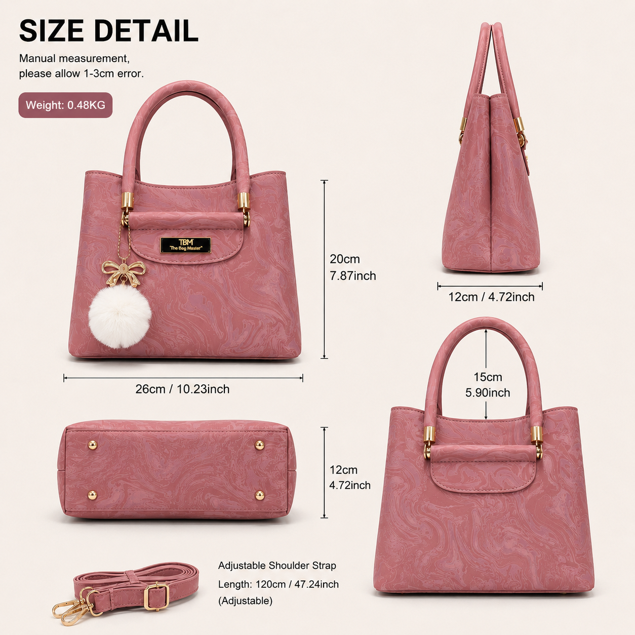 Luxury Marble Tote Bag