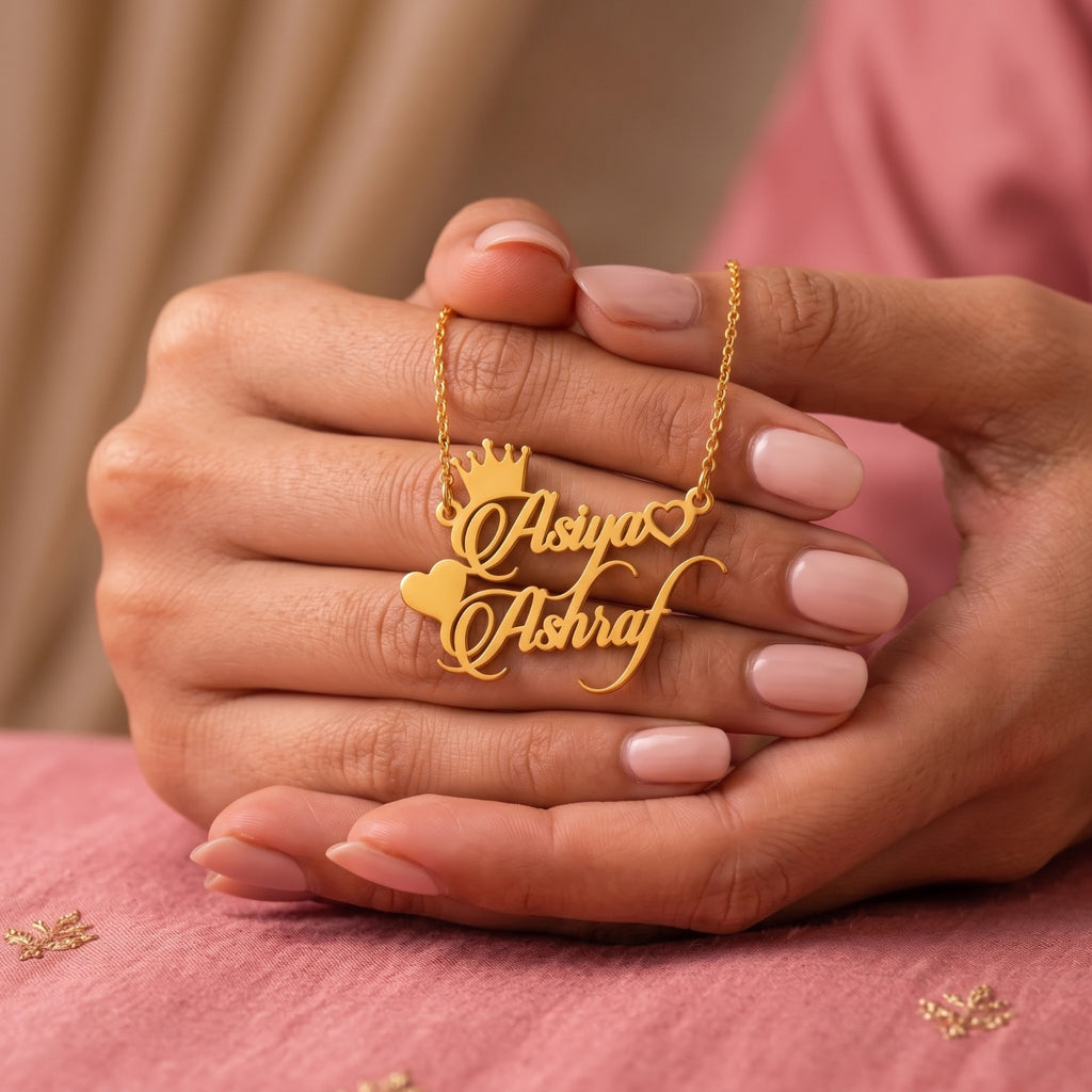Couple-Name-Necklace-Gold