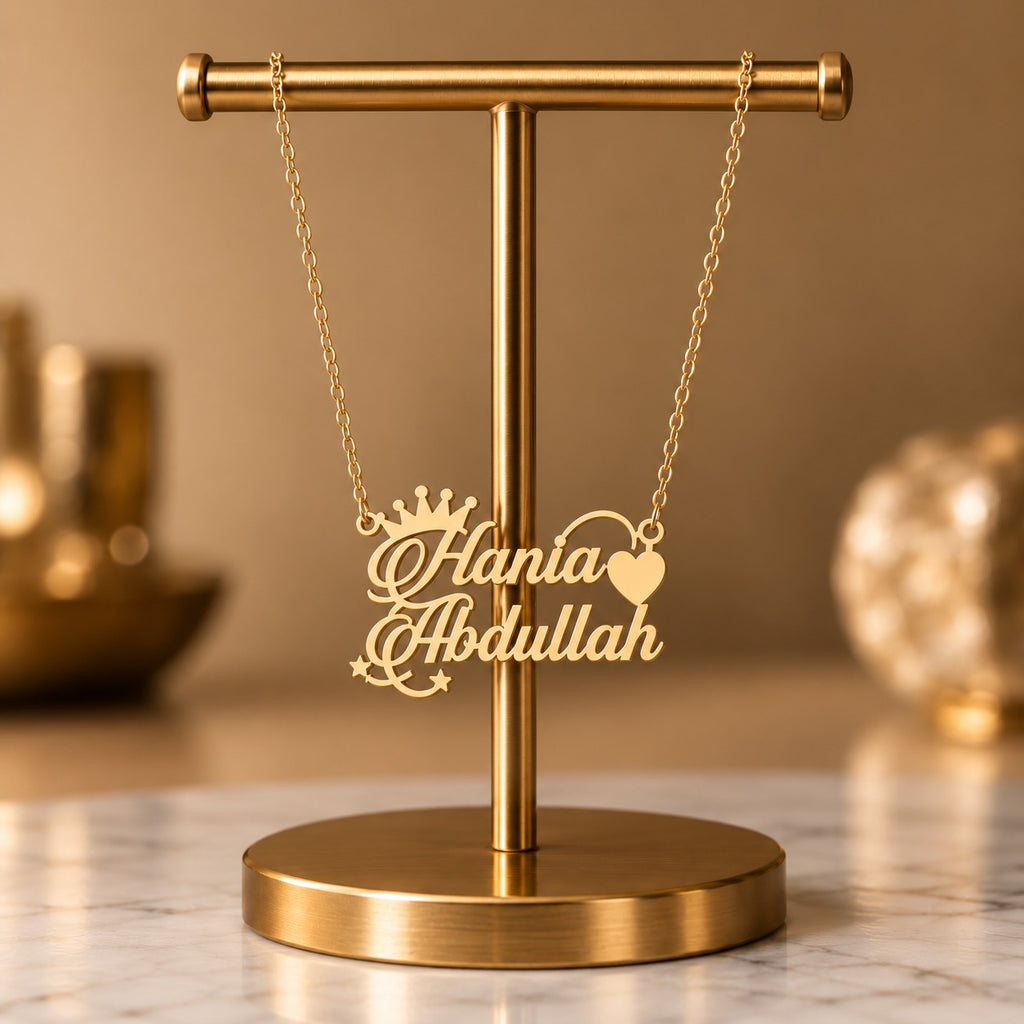 Crown-Name-Necklace-Gold