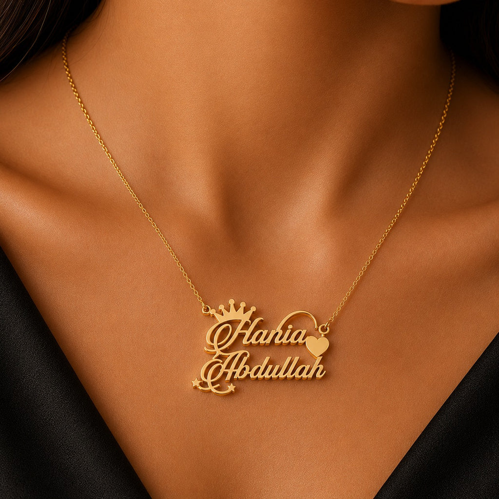 Crown Name Necklace