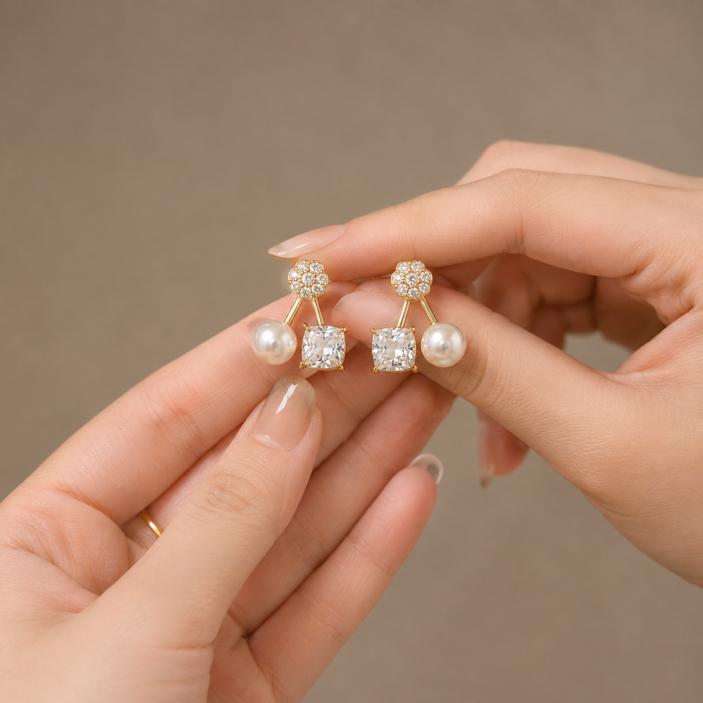 Crystal Drop Earring