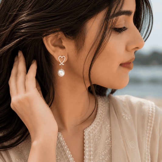 Crystal Heart Earrings