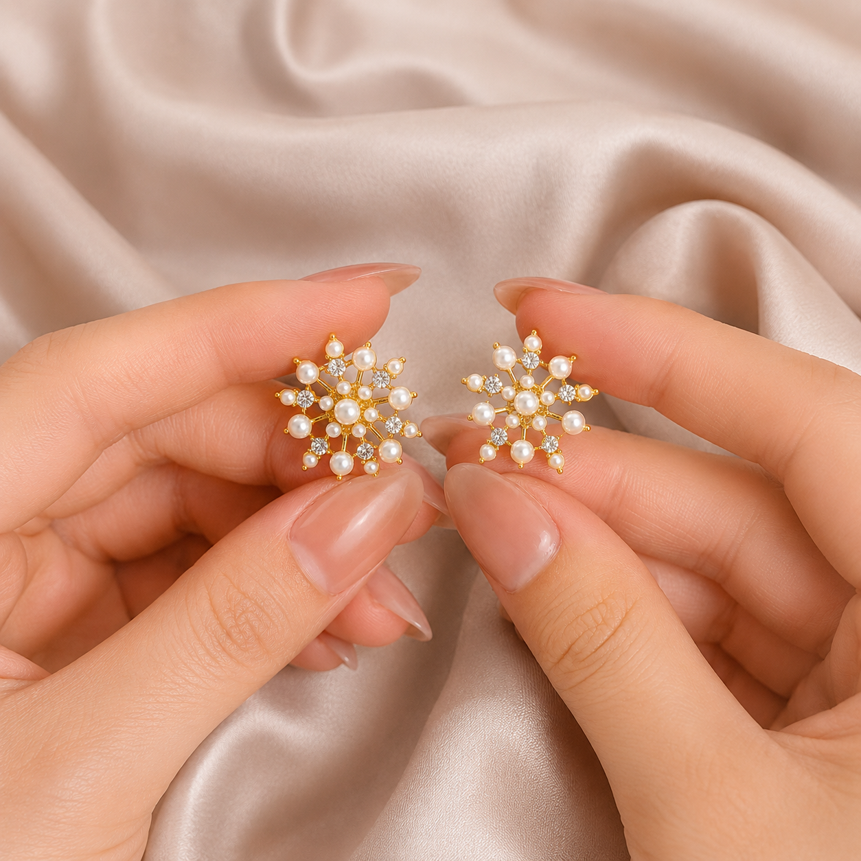 Crystal Pearl Earring