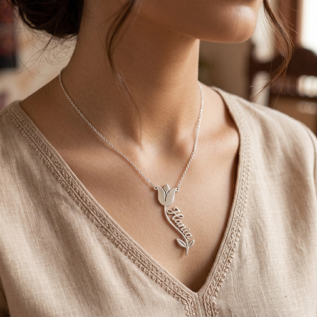 Elegant-Tulip-Name-Pendant