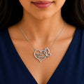 Heart Butterfly Name Necklace