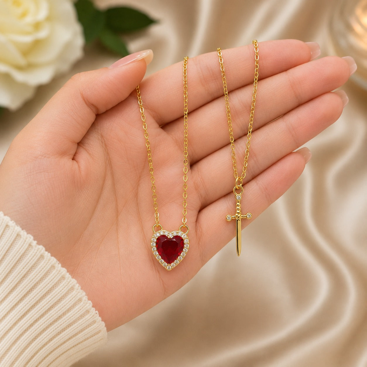 Heart Couple Necklace