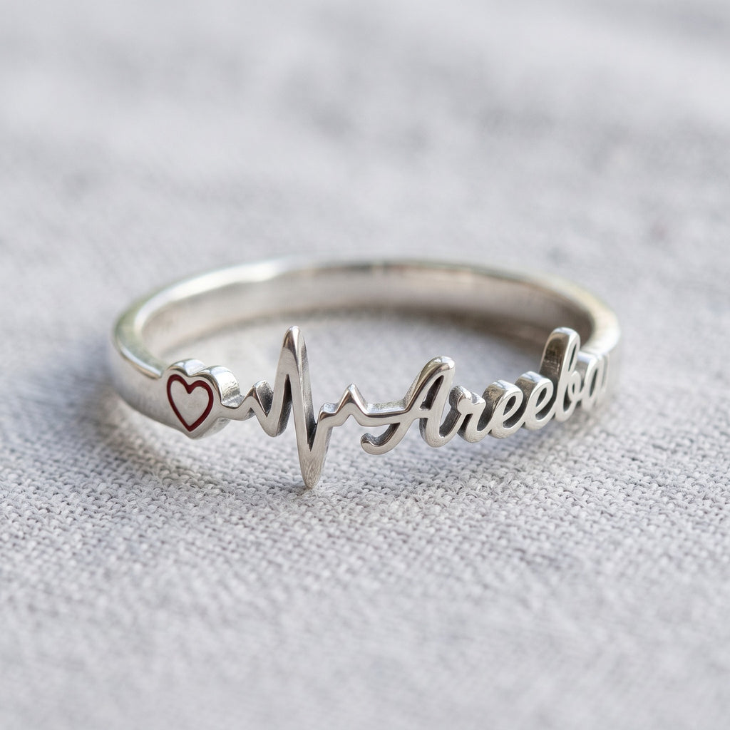 Heartbeat-Name-Engraved-Rings