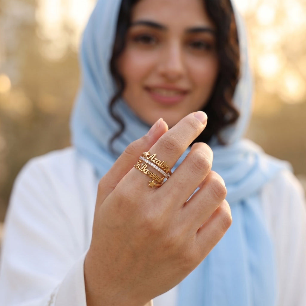 Personalized-Double-Name-Rings