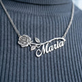 Personalized-Rose-Name-Necklace-Silver