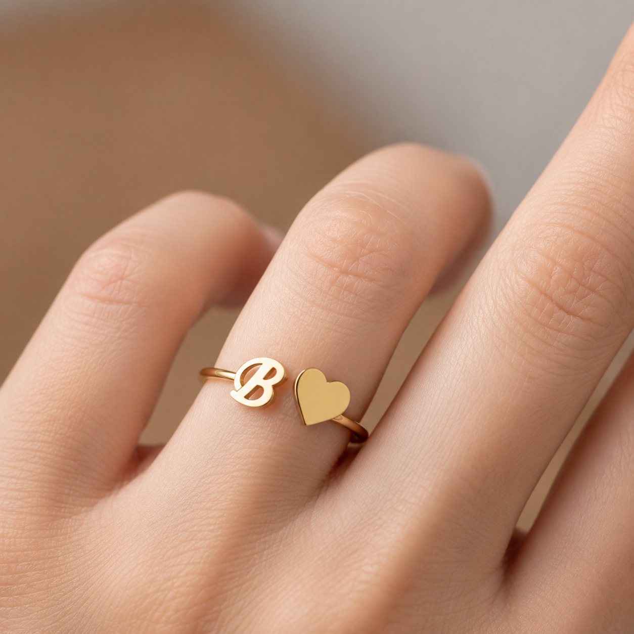 Personalized Name & Initial Ring