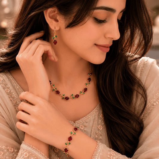 Ruby-Leaf-Jewelry-Set