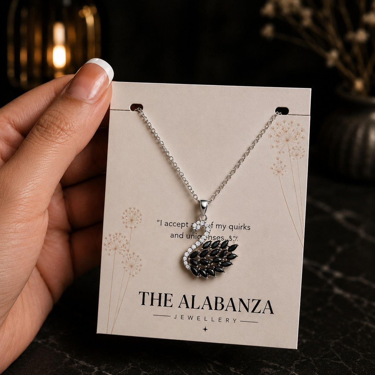 Swan-Necklace-White