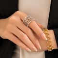 Silver-Plated Ring to Bracelet