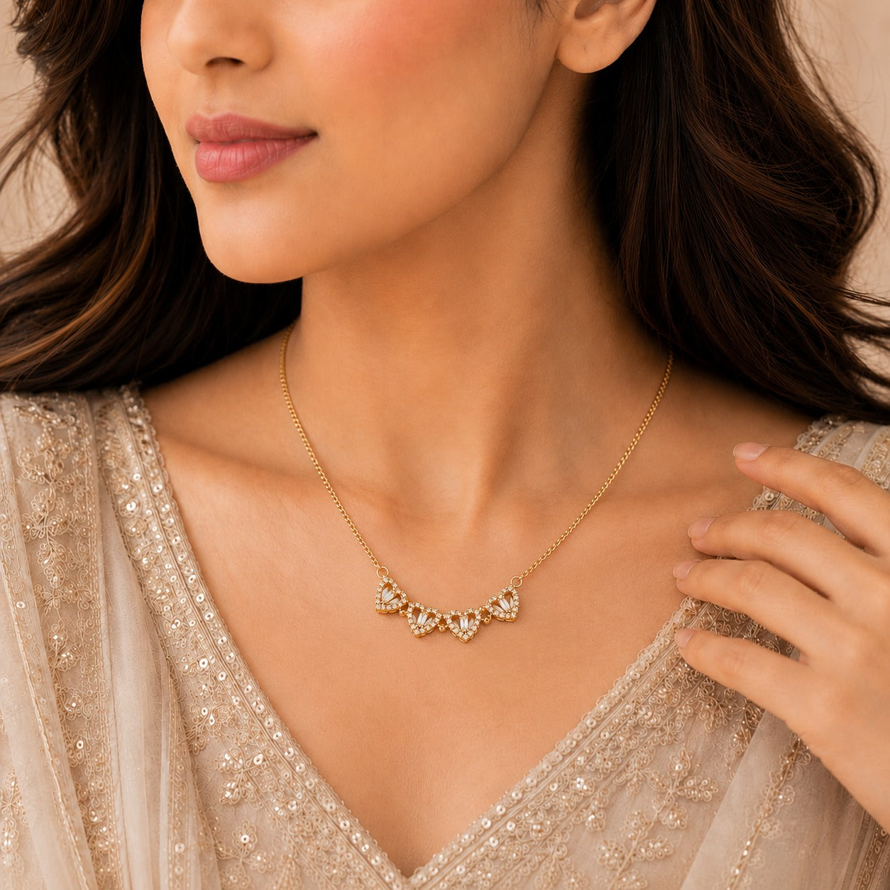 Clover Heart Necklace The Alabanza
