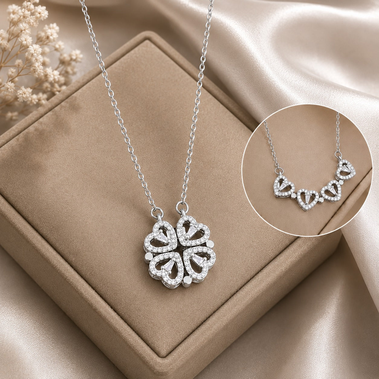 Clover Heart Necklace The Alabanza