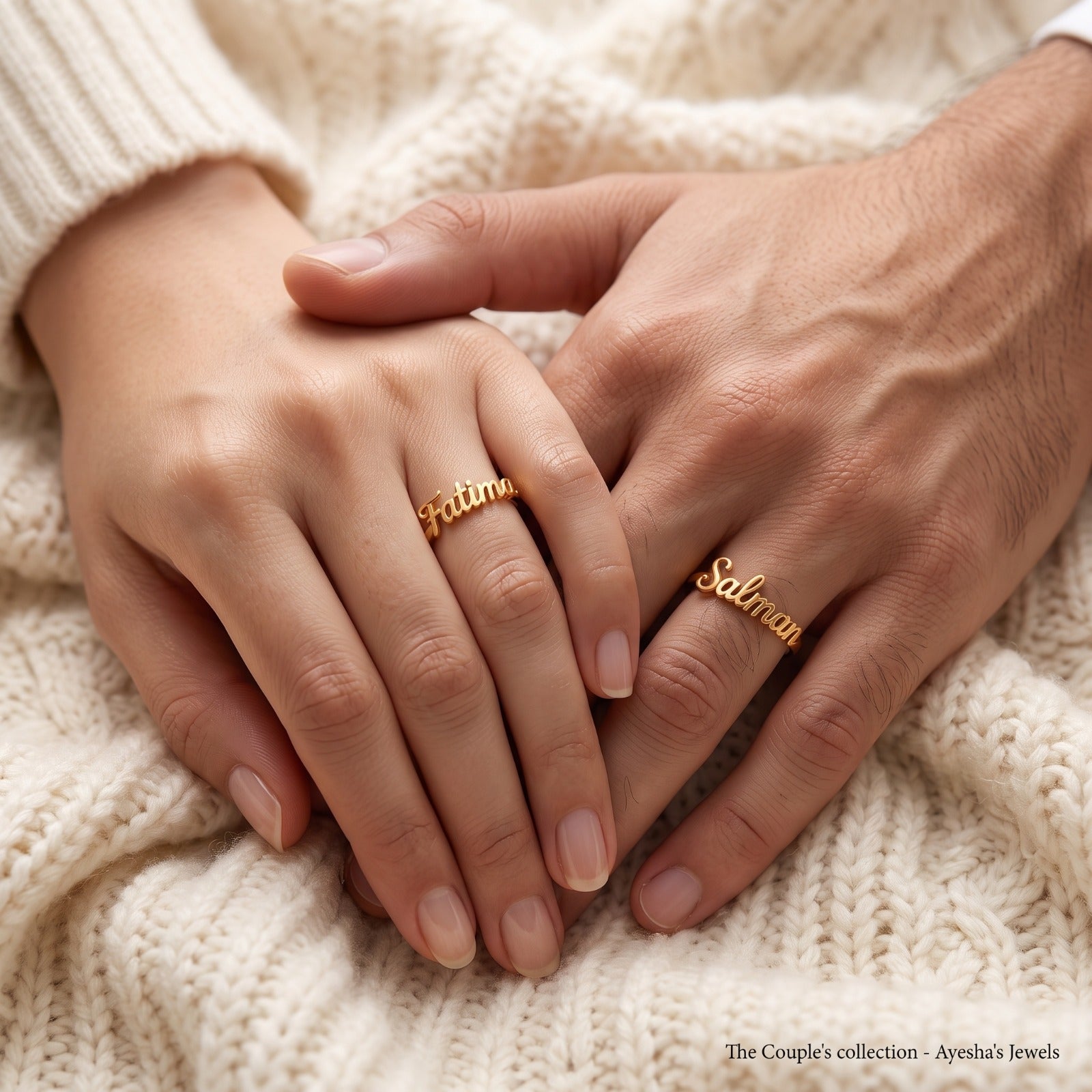Couple Name Ring