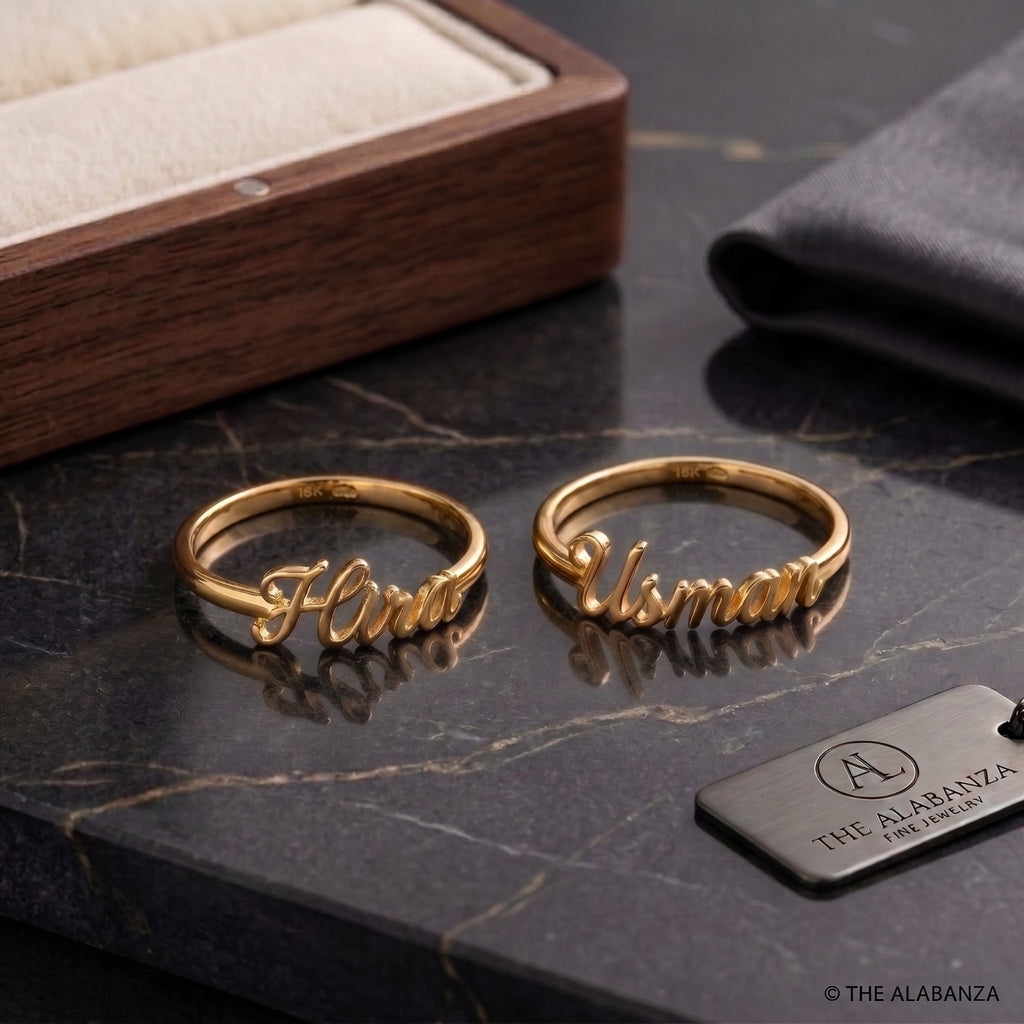 Couple Name Ring
