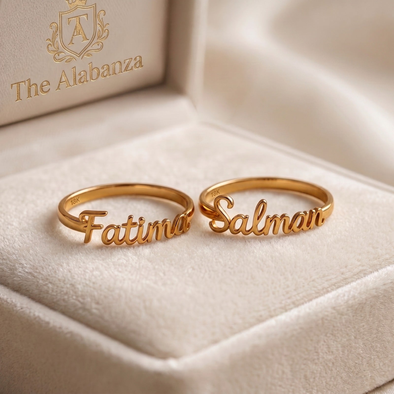 Couple Name Ring