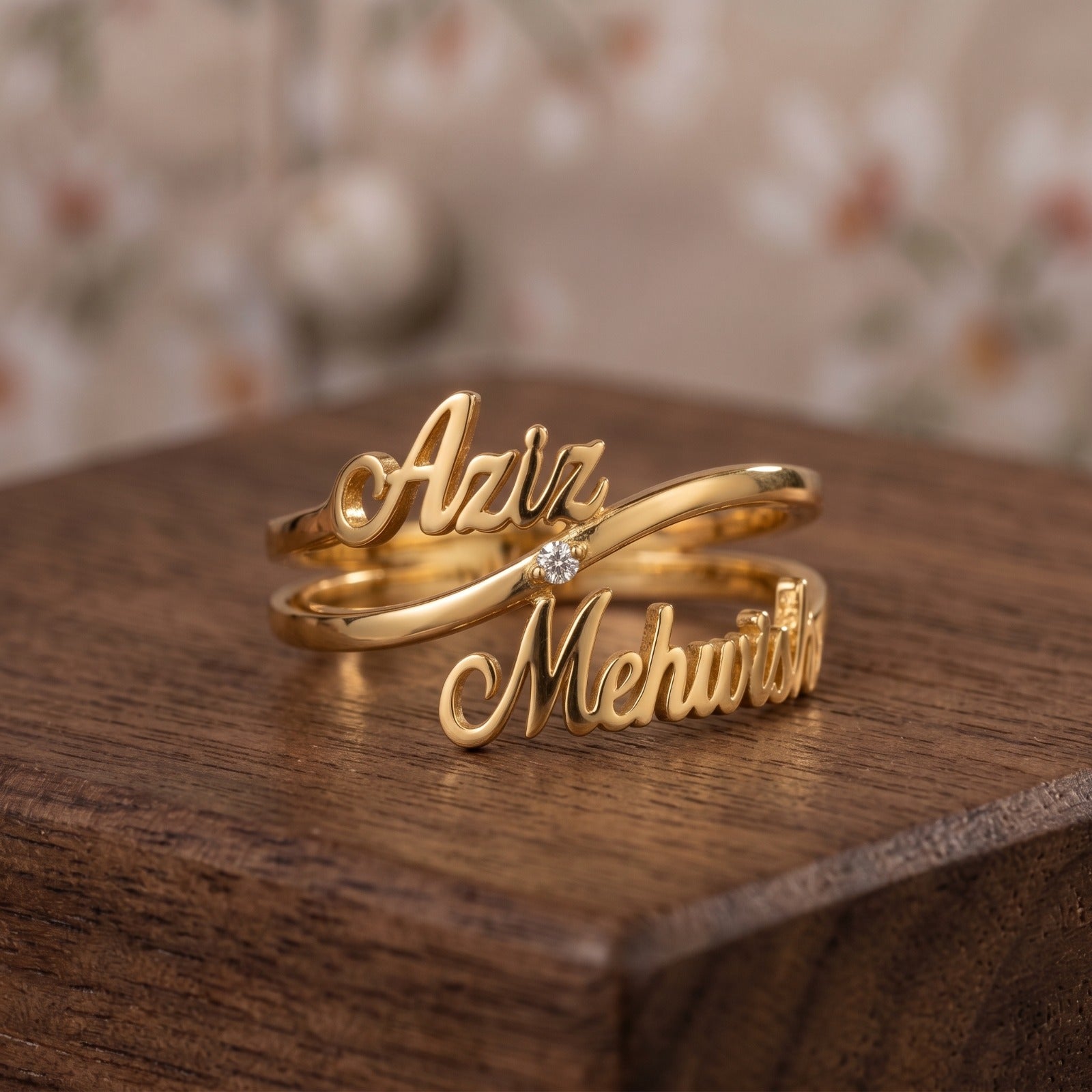 Double Name Ring