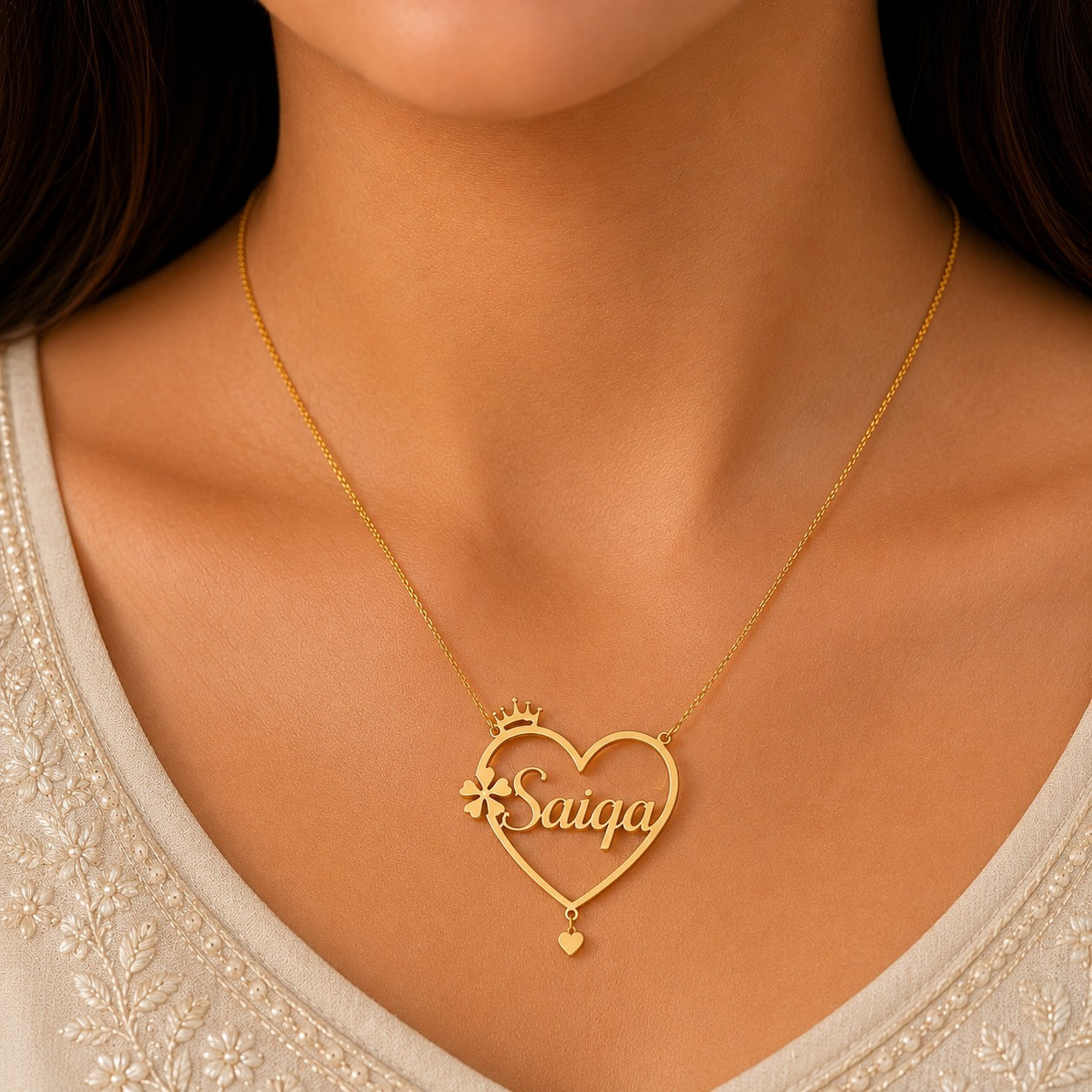 Heart Name Necklace