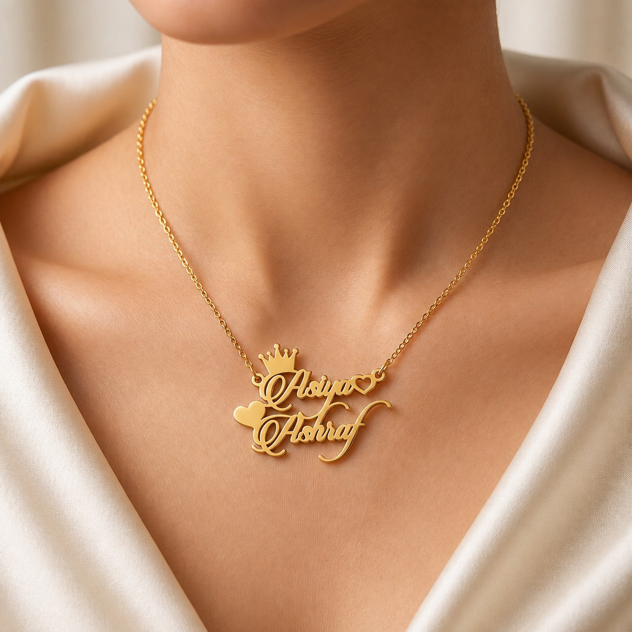 Couple Name Necklace
