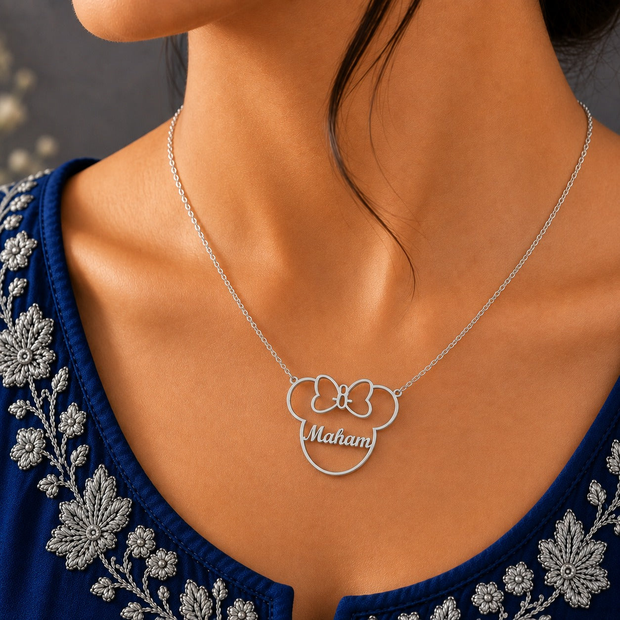 Mouse Name Necklace