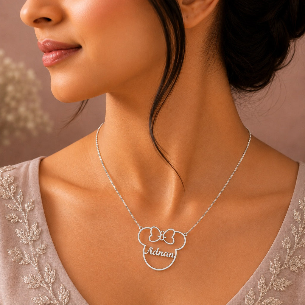 Mouse Name Necklace