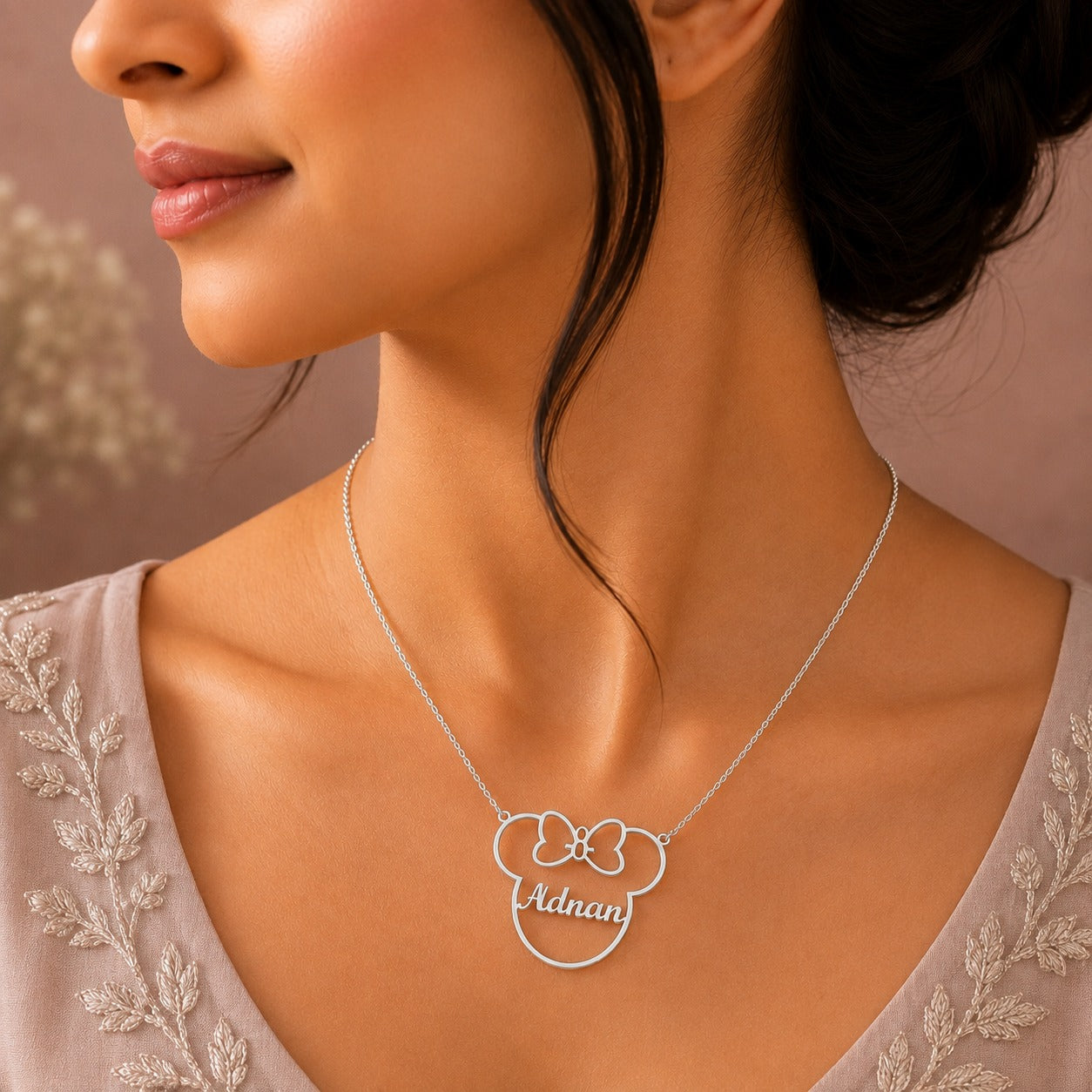 Mouse Name Necklace