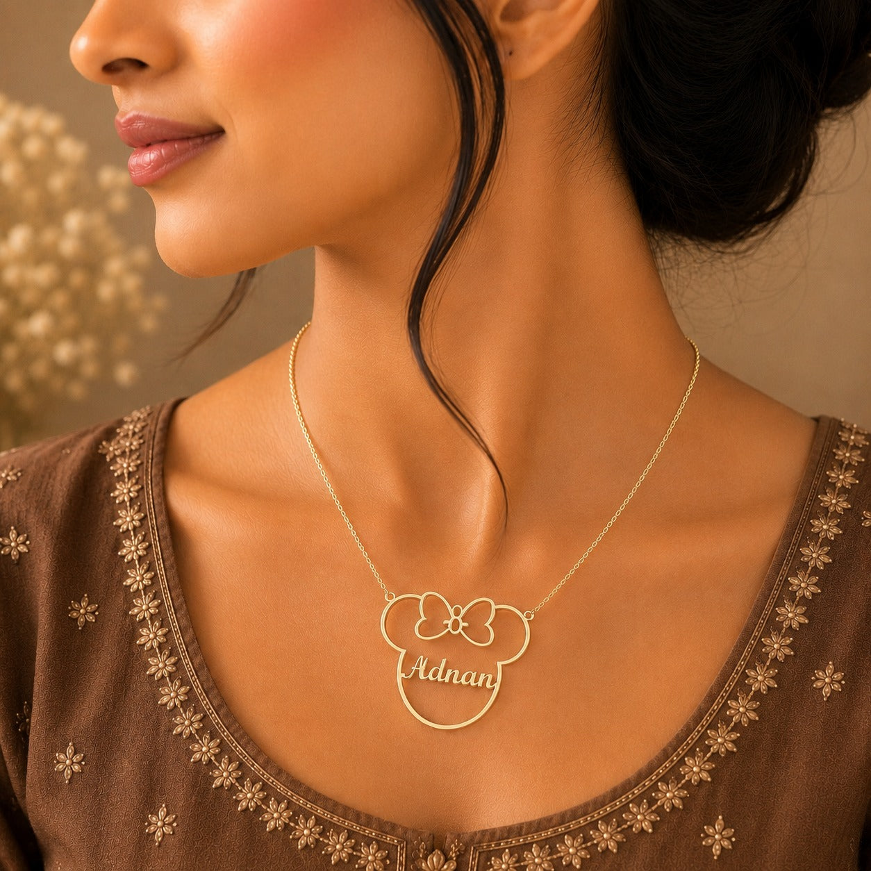 Mouse Name Necklace