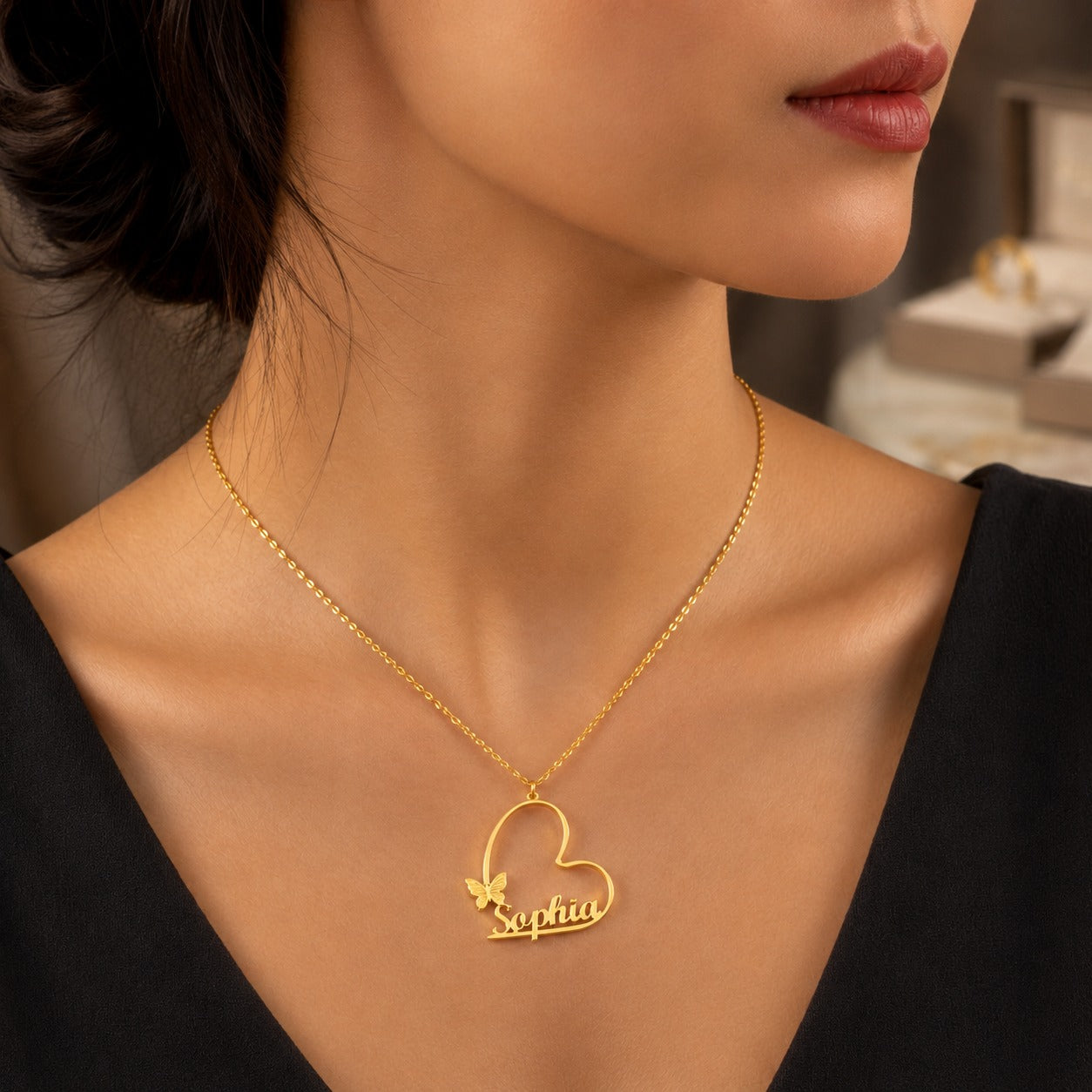 Heart Name Necklace