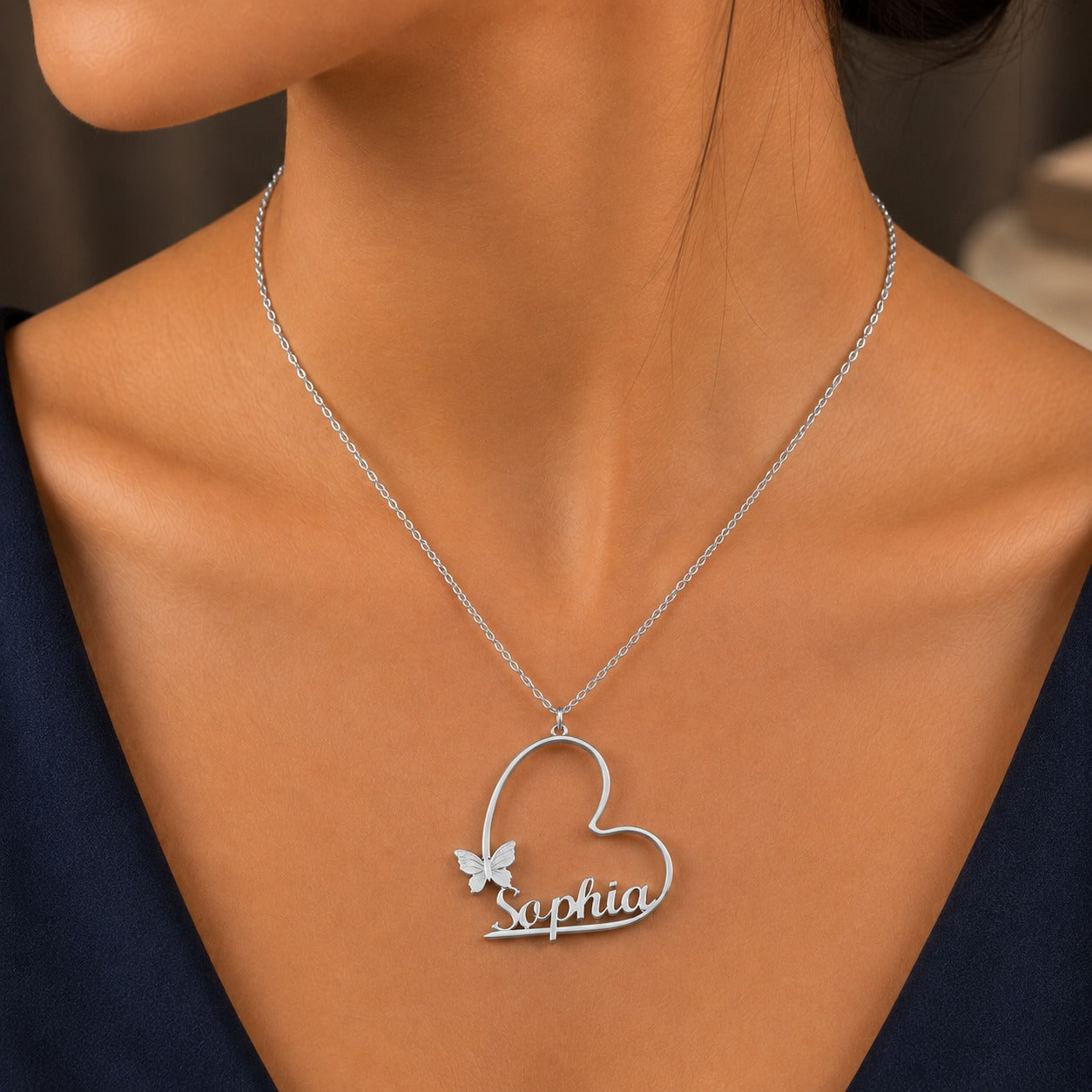 Heart Name Necklace