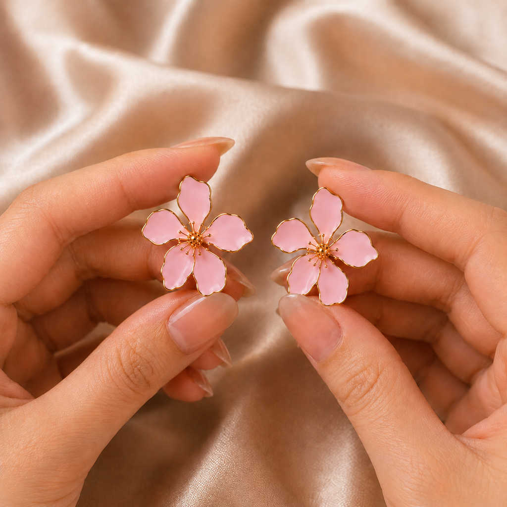 pink-earrings