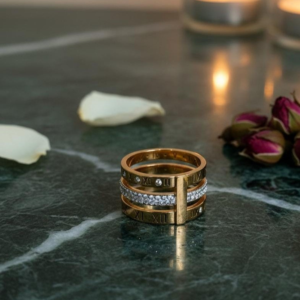 Roman Crystal Luxe Ring ✨ The Alabanza