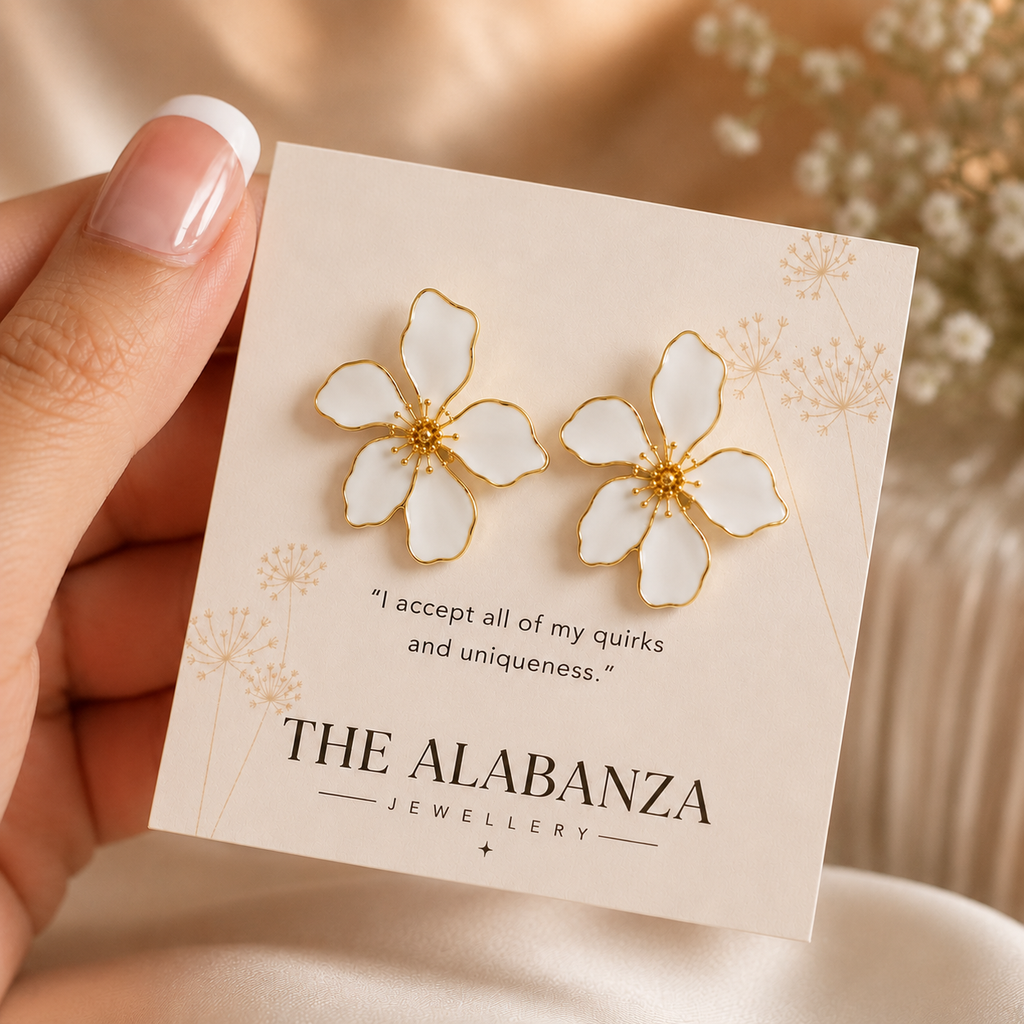 white-petal-earrings